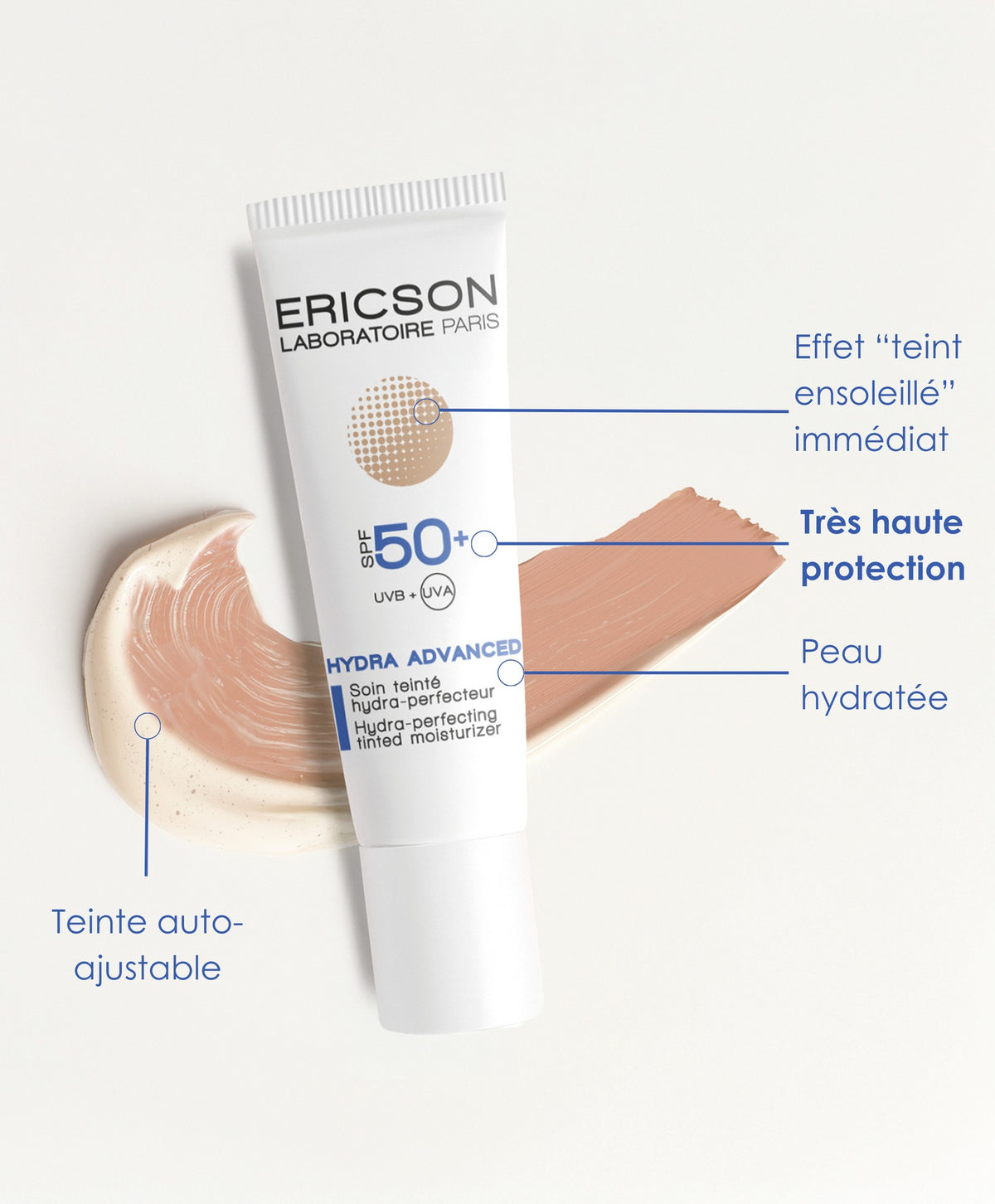Soin teinté hydra-perfecteur SPF50+ 30ml hydratant filtres UV