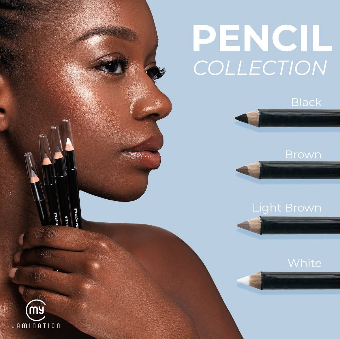 Kit 4 crayons à sourcils professionnels couleurs intenses shopdermopro