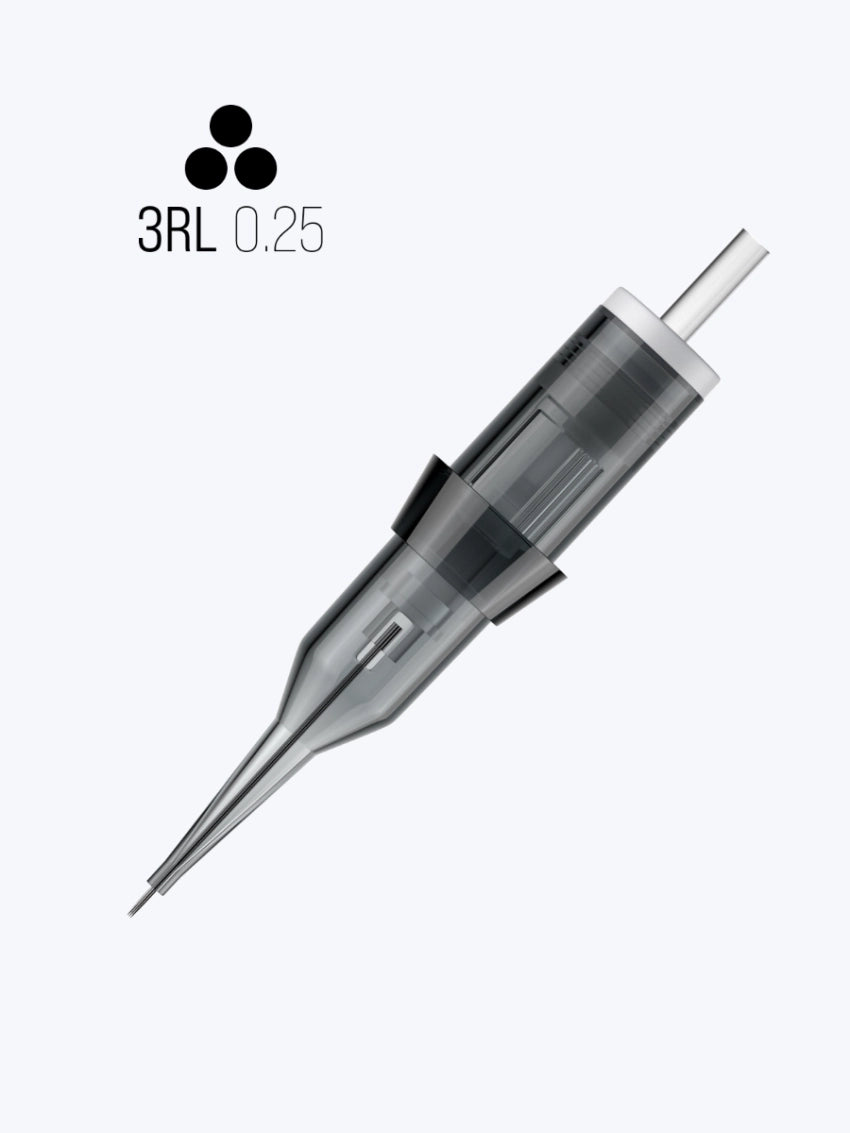 UNIQUES 3 RL 0.25 PMU CARTRIDGE - Boite de 20 aiguilles universelles